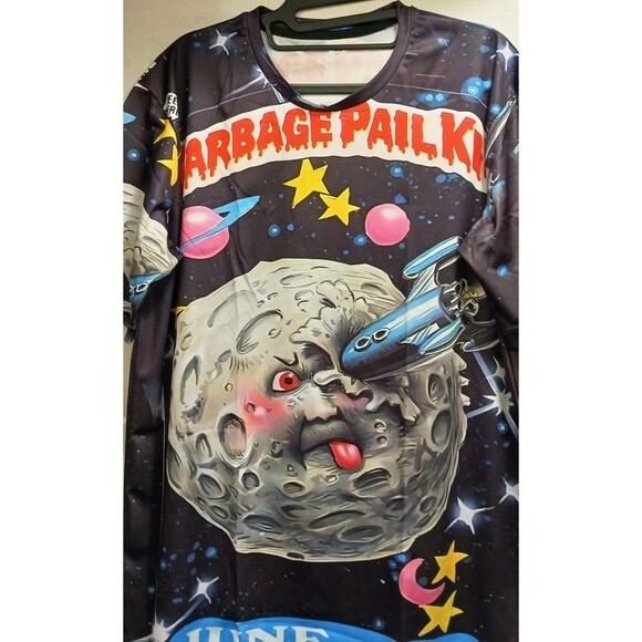 NWOT Funny Cartoon Garbage Pail Print T-Shirt 3D Men's XL June Moon Retro 80s - Picture 3 of 11